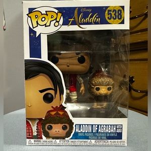 Disney Aladdin and Abu Funko pop set